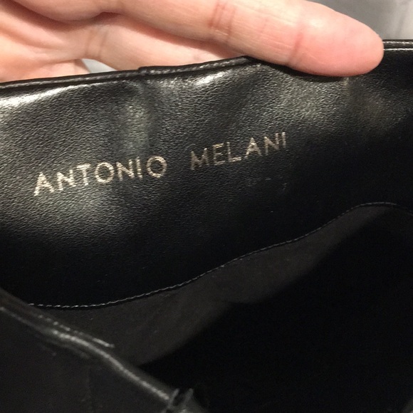 Antonio Melani women’s Black leather heeled boots - Picture 7 of 9
